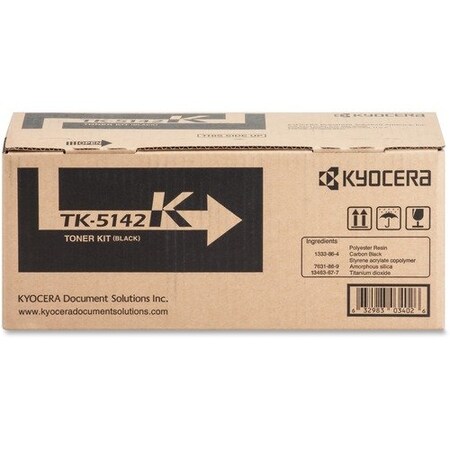 Kyocera Toner Cartridge, f/6130/6030, 7000 Page Yield, Black KYOTK5142K